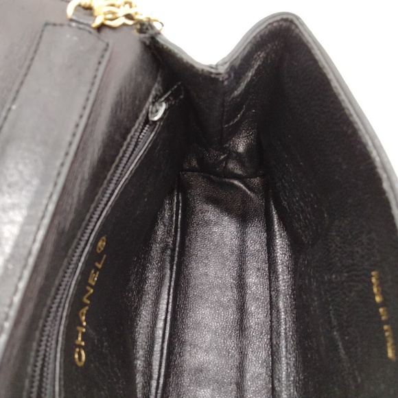 CHANEL - Shoulder Bag Coco Mark Black Lamb Skin R1.006 - Picture 7 of 11